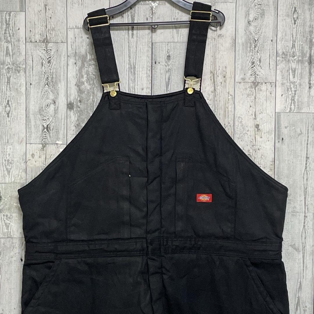 Dickies ディッキーズ オーバーオール ダック 中綿 ブラック 4XL