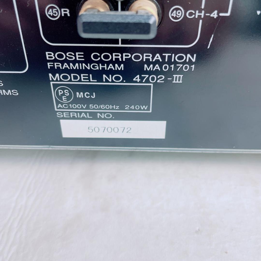 ボーズ BOSE プリメインアンプ 4702-Ⅲ N1947