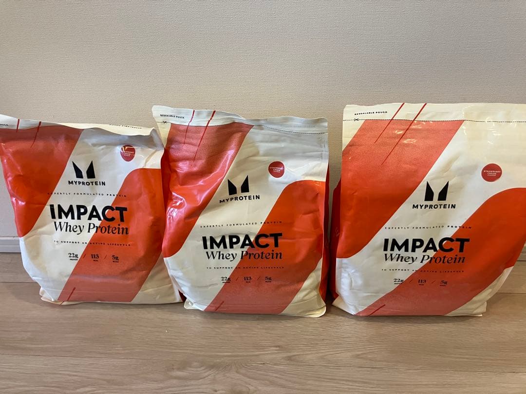 マイプロテイン　ホエイ プロテイン ストロベリークリーム　2.5kg ×3