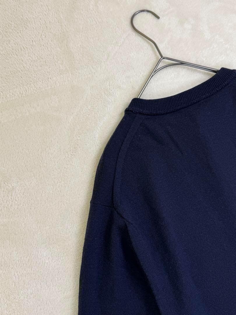 ORCIVALオーシバル　メタルボタンカーディガン　ボリュームスリーブ　紺色