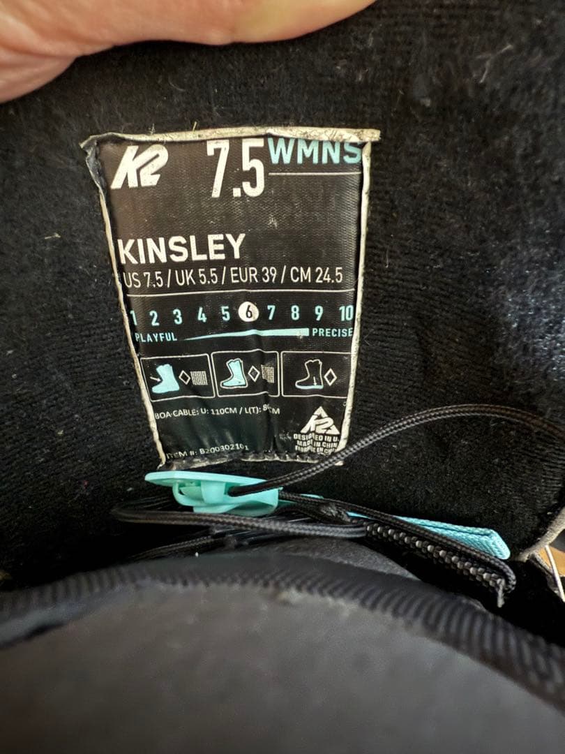 K2 KINLEY スノーボードブーツ WS 7.5 R ブラック