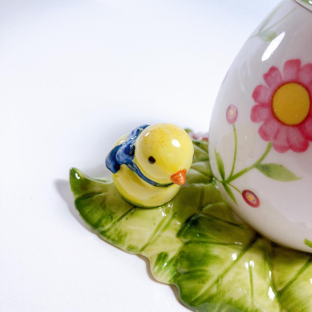 ビレロイ＆ボッホ イースターエッグ うさぎ 小鳥 小物入れ　|3162|