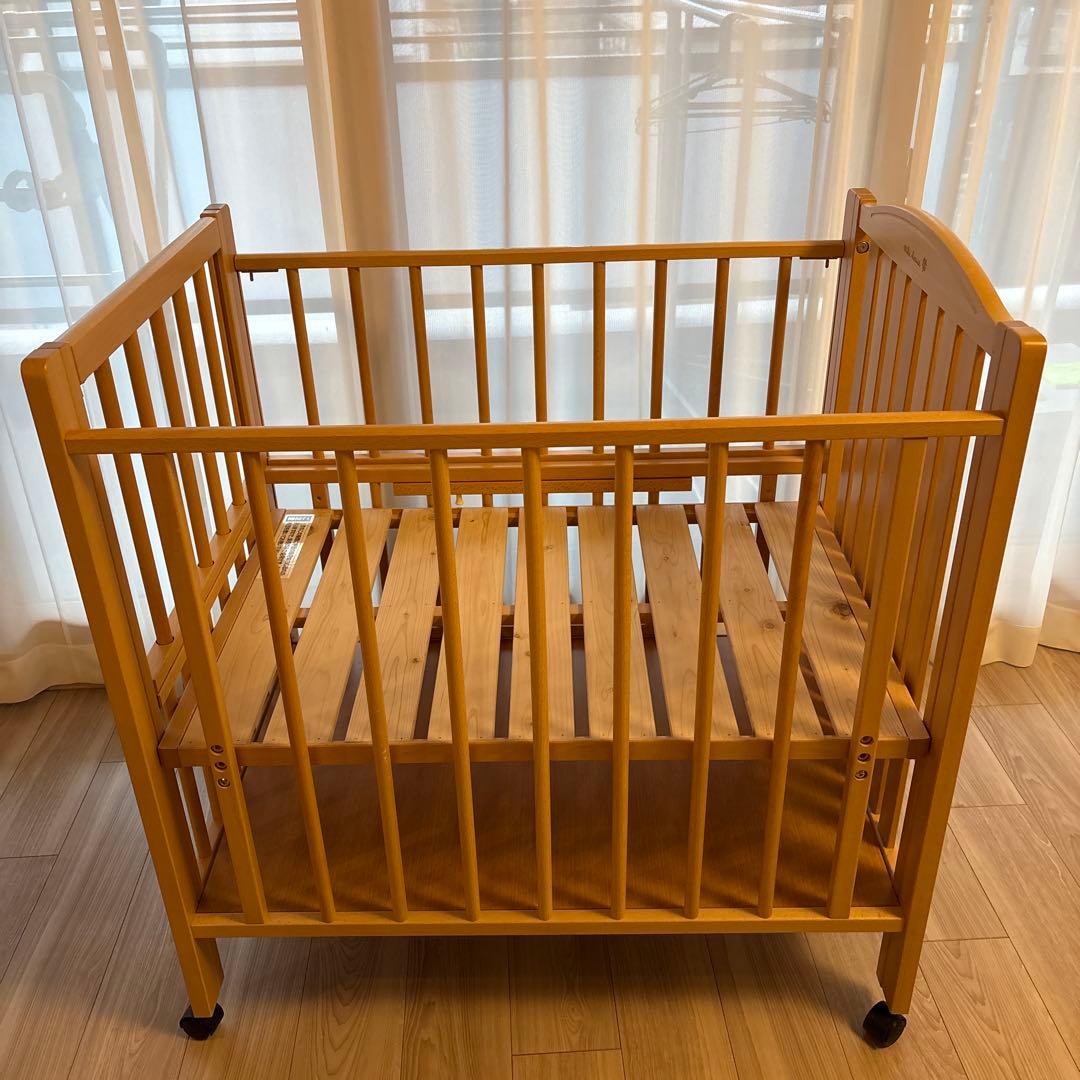 miki house 木製ベビーベッド キャスター付き ミニサイズ