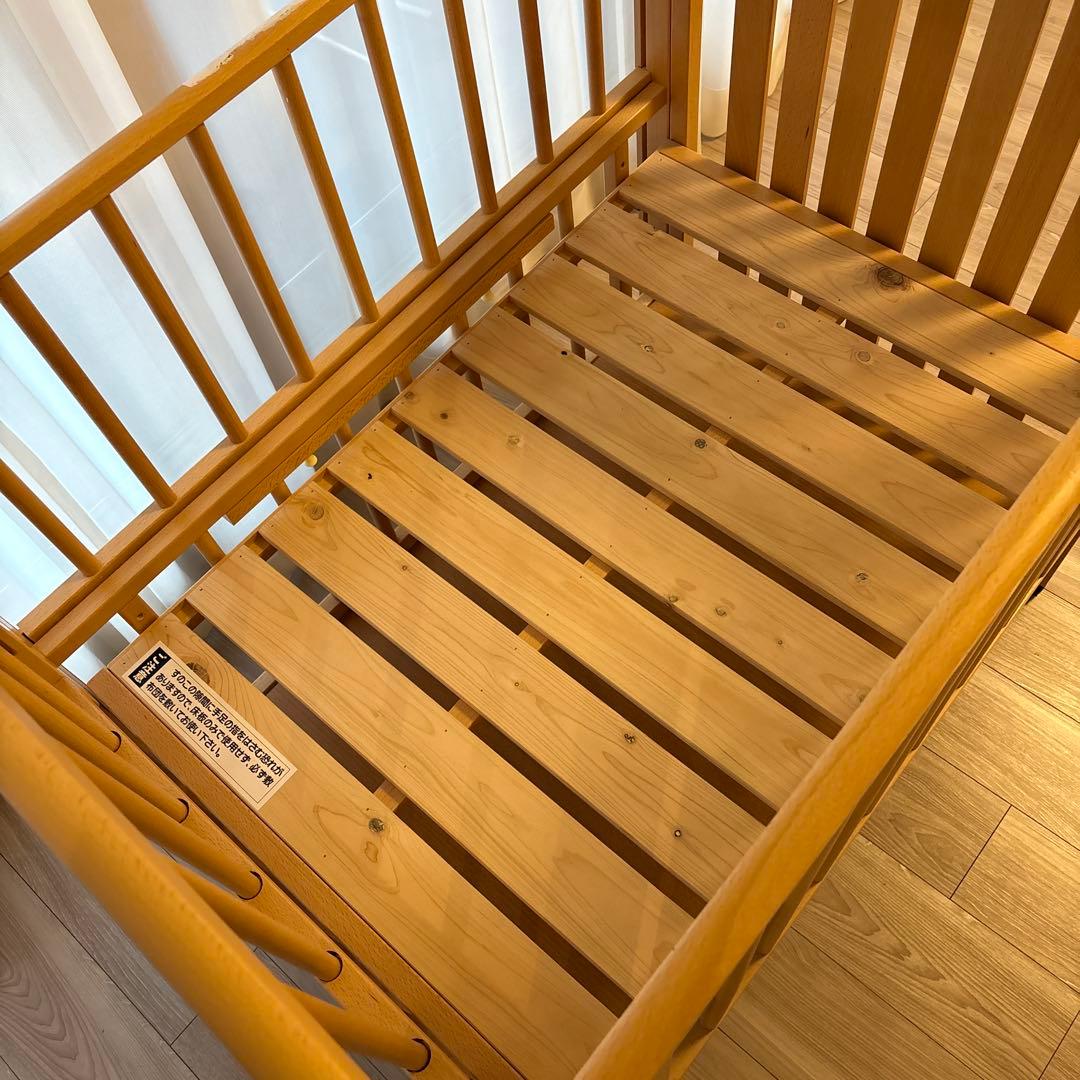 miki house 木製ベビーベッド キャスター付き ミニサイズ