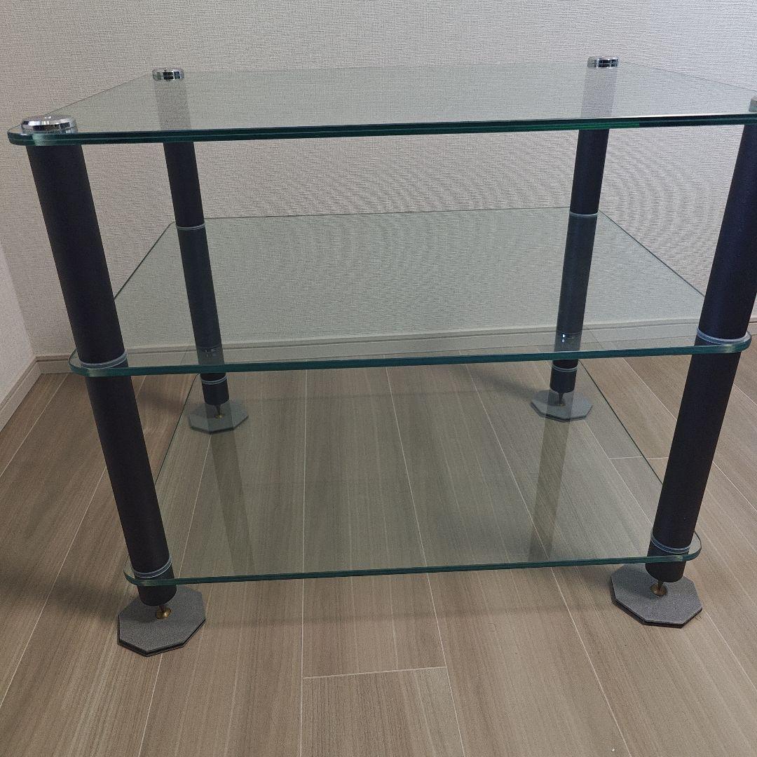 SOUNDMAGIC オーディオラック(3段合わせガラスラック)　XT03GB