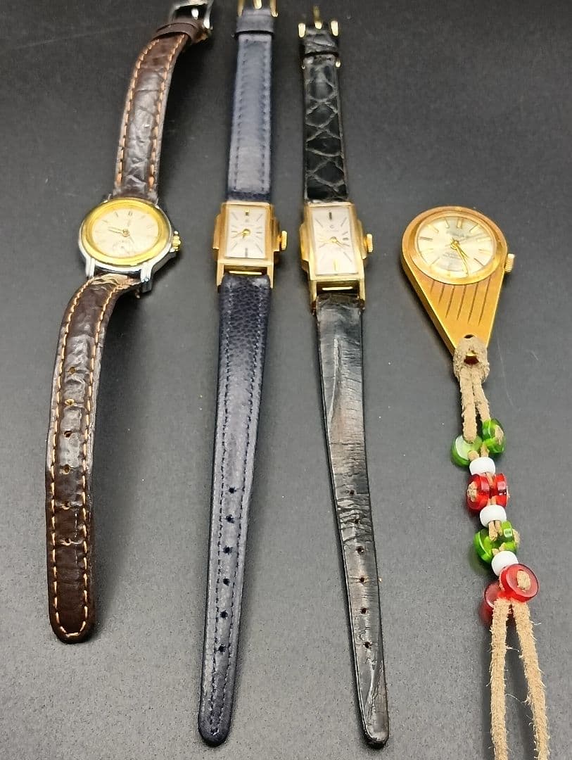 アナログ腕時計 4点セット ゴールド シルバー　手巻き　クォーツ