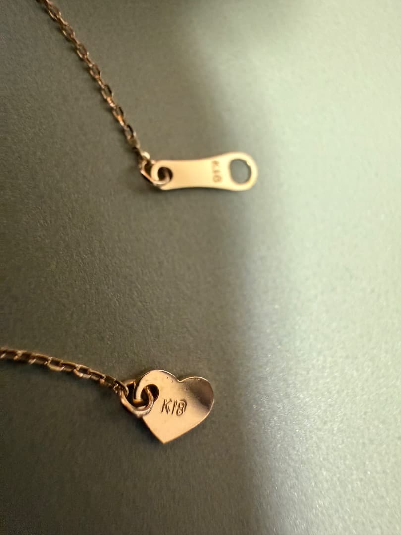 [シアーズ] アジャスター スライド ネックレス あずき 18金 ゴールド