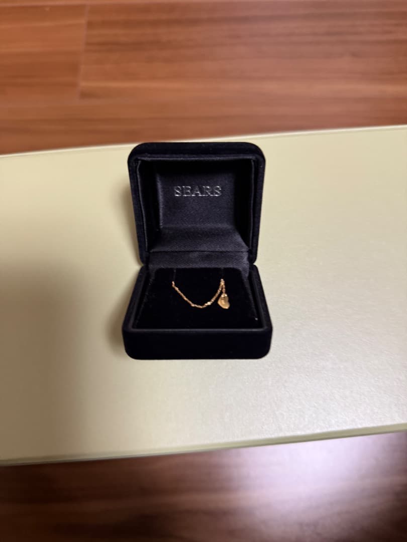 [シアーズ] アジャスター スライド ネックレス あずき 18金 ゴールド