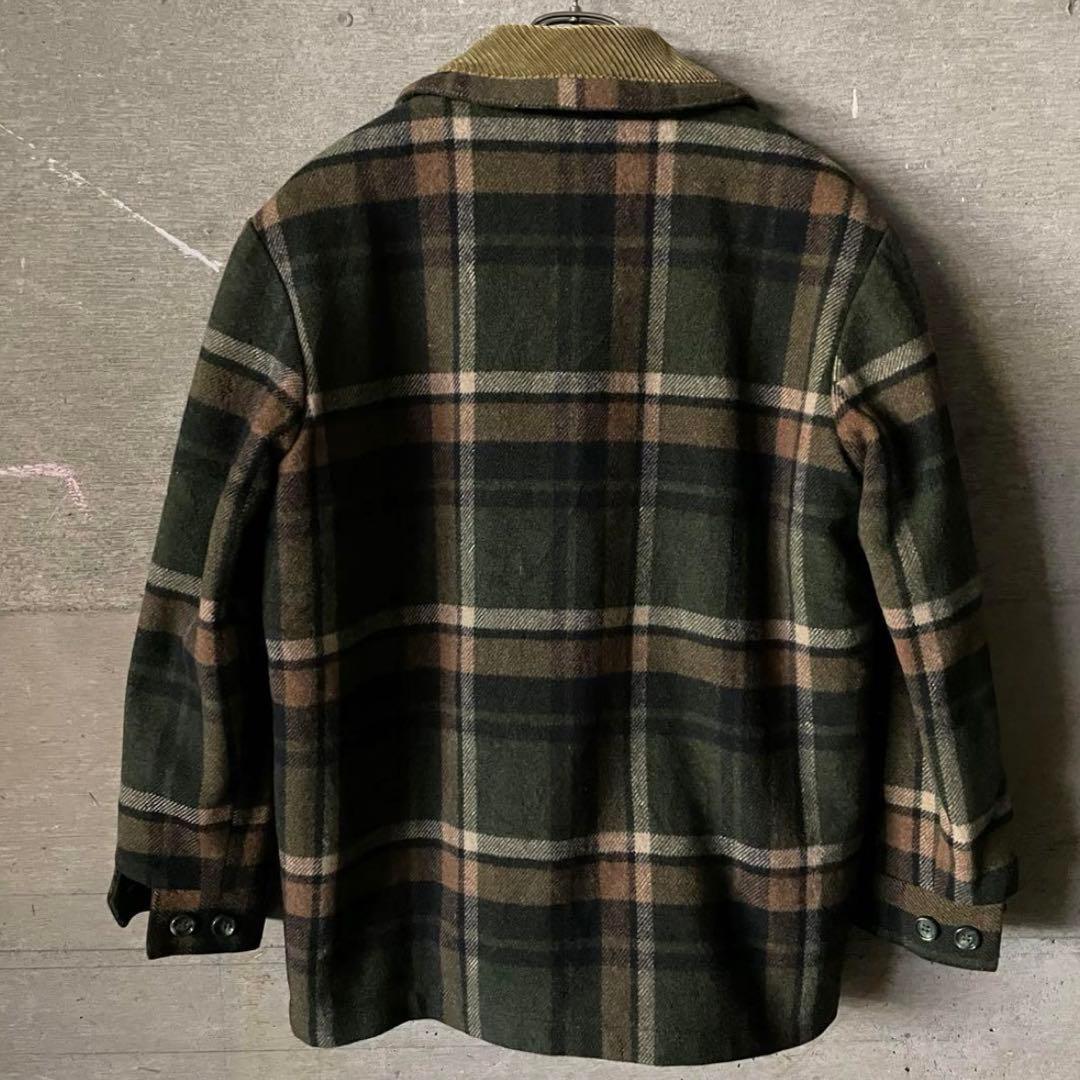 McGregor ミリタリージャケット 緑・茶・黒のチェック柄