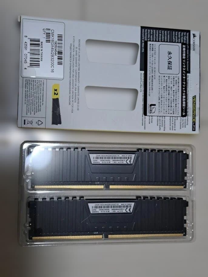 CORSAIR DDR4-3200MHz 16GB (8GB×2枚キット)