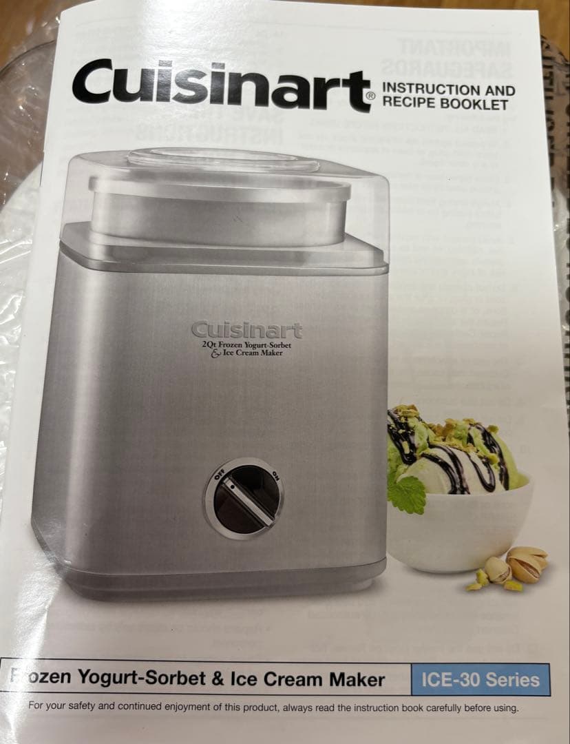 Cuisinart アイスクリームメーカー ICE-30BCP1 クイジナート
