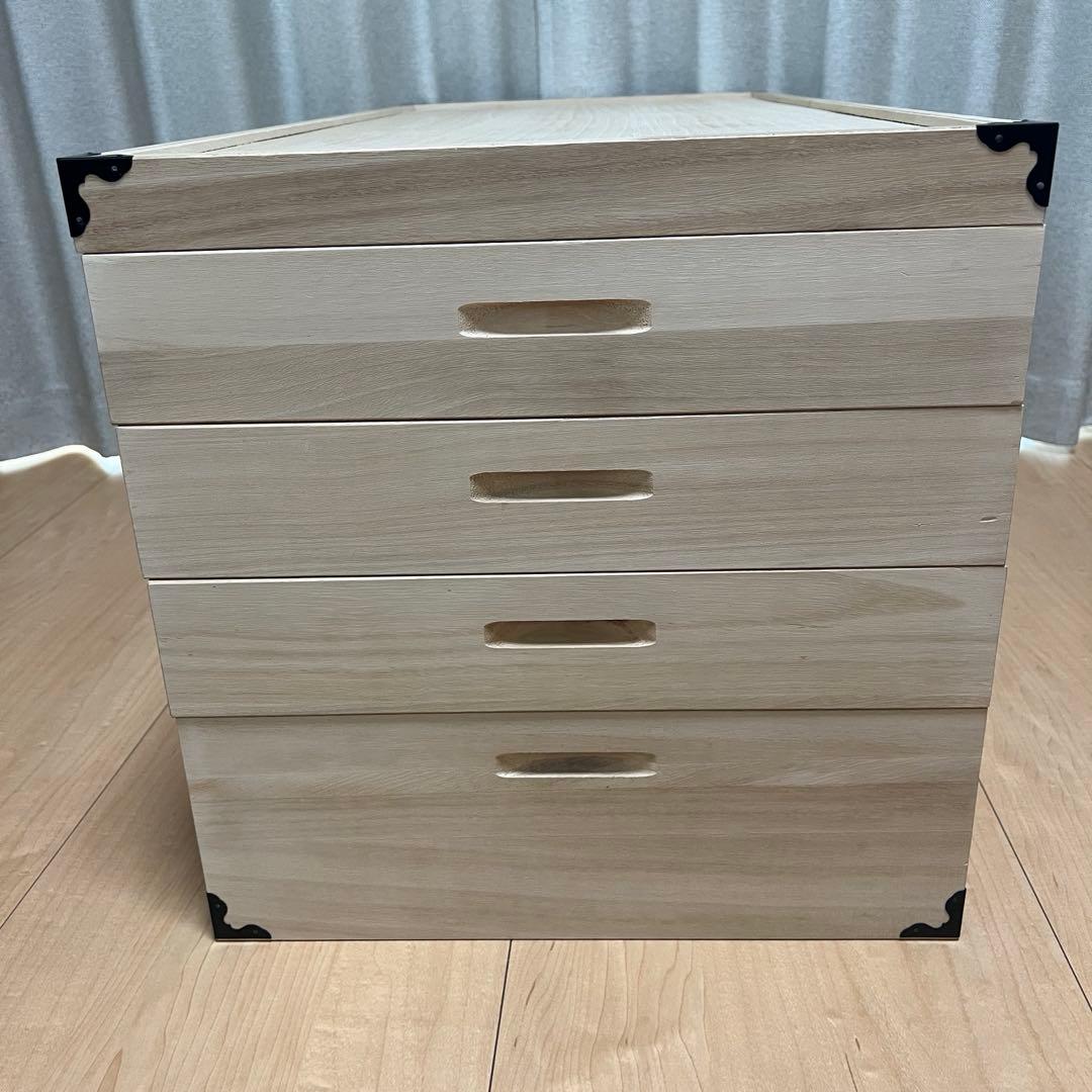 着物 収納ケース　桐箱 4段 衣裳ケース 国産　肥前桐民芸