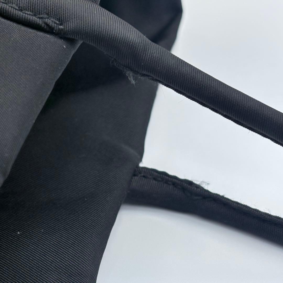 PRADA ナイロン トートバッグ ブラック 三角ロゴ 大容量 ハンドル傷あり