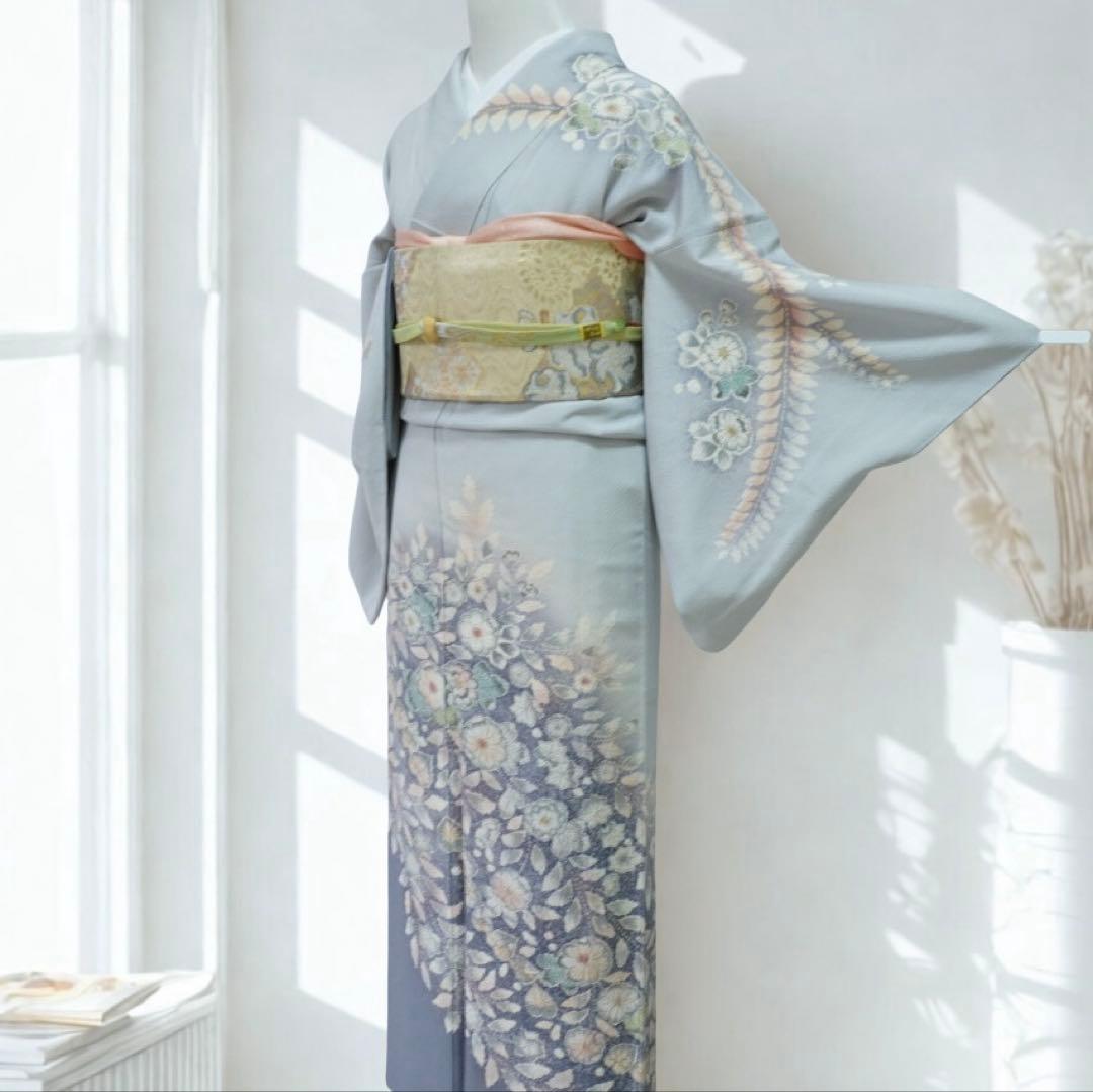 訪問着単品　正絹【254】お宮参り