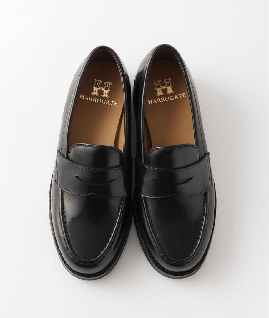 HARROGATE ブラック ローファー