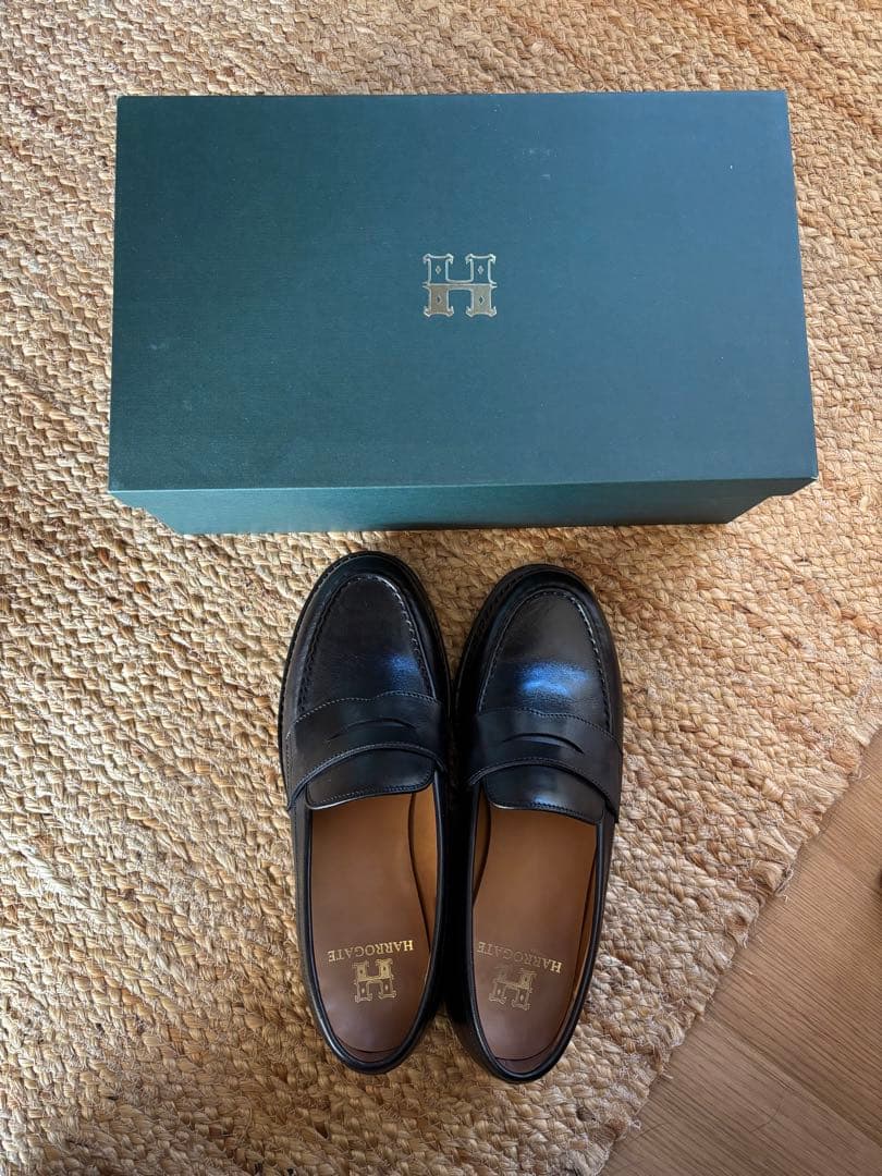 HARROGATE ブラック ローファー