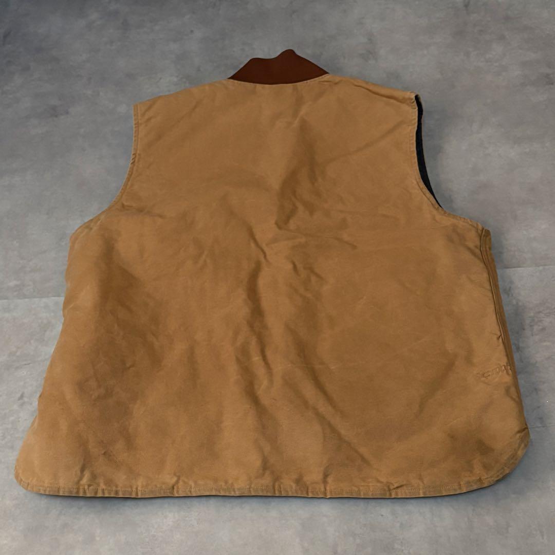 カーハート ダック ワークベスト キルティング裏地 XL〜XXL相当 フェード