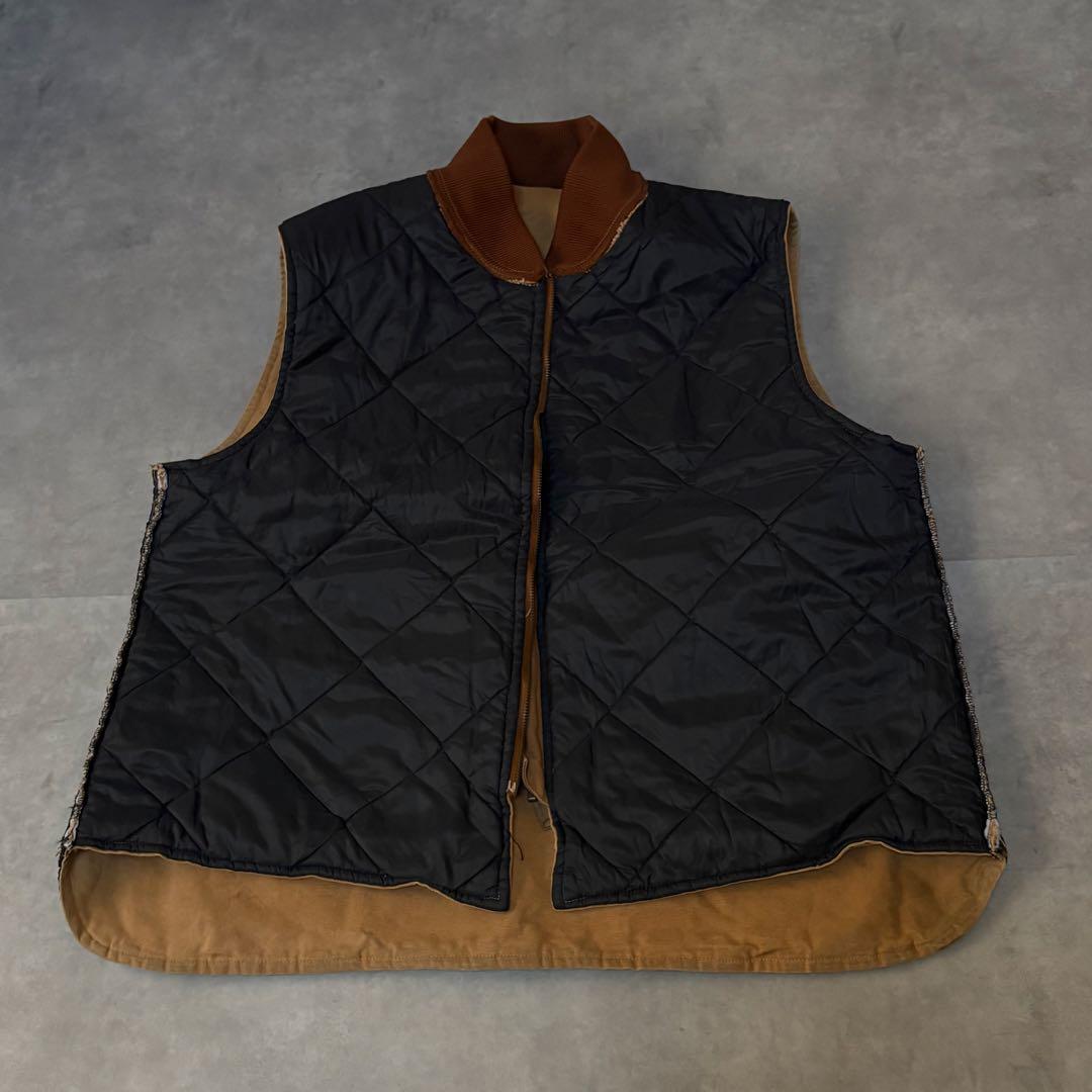 カーハート ダック ワークベスト キルティング裏地 XL〜XXL相当 フェード
