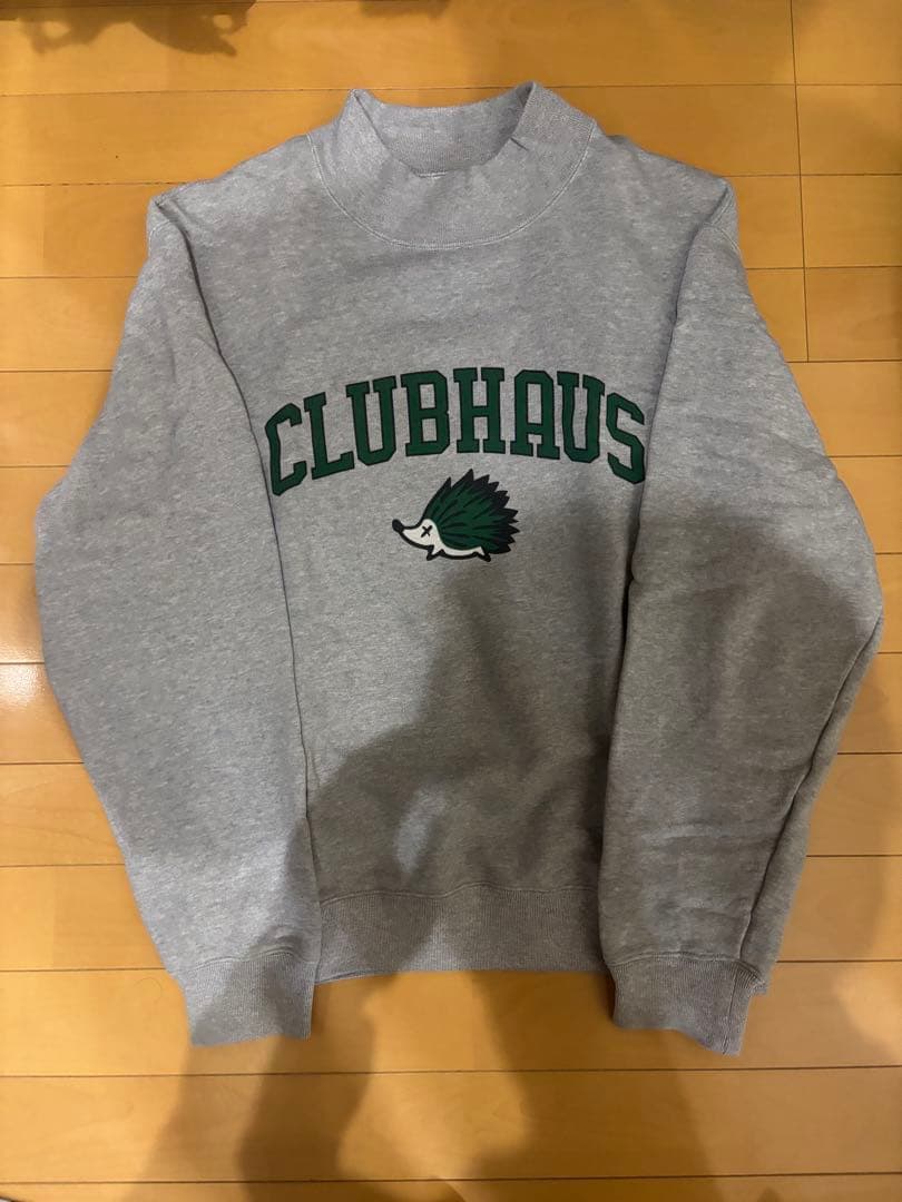 CLUBHAUS グレー ハイネックトレーナー　N.n