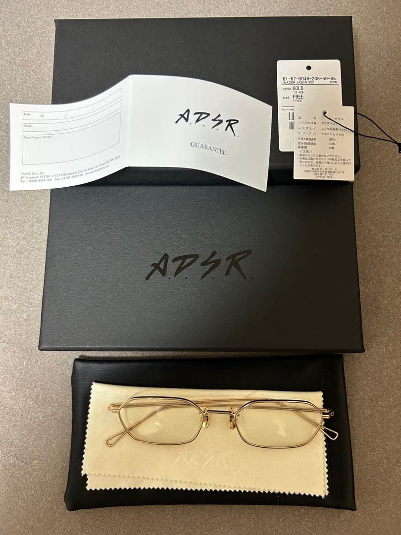 ADSR jason 02 gold clearレンズ