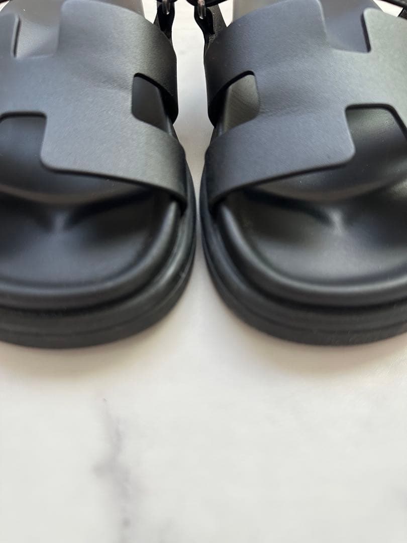 HERMES エルメス サンダル シプレ 37 ブラック