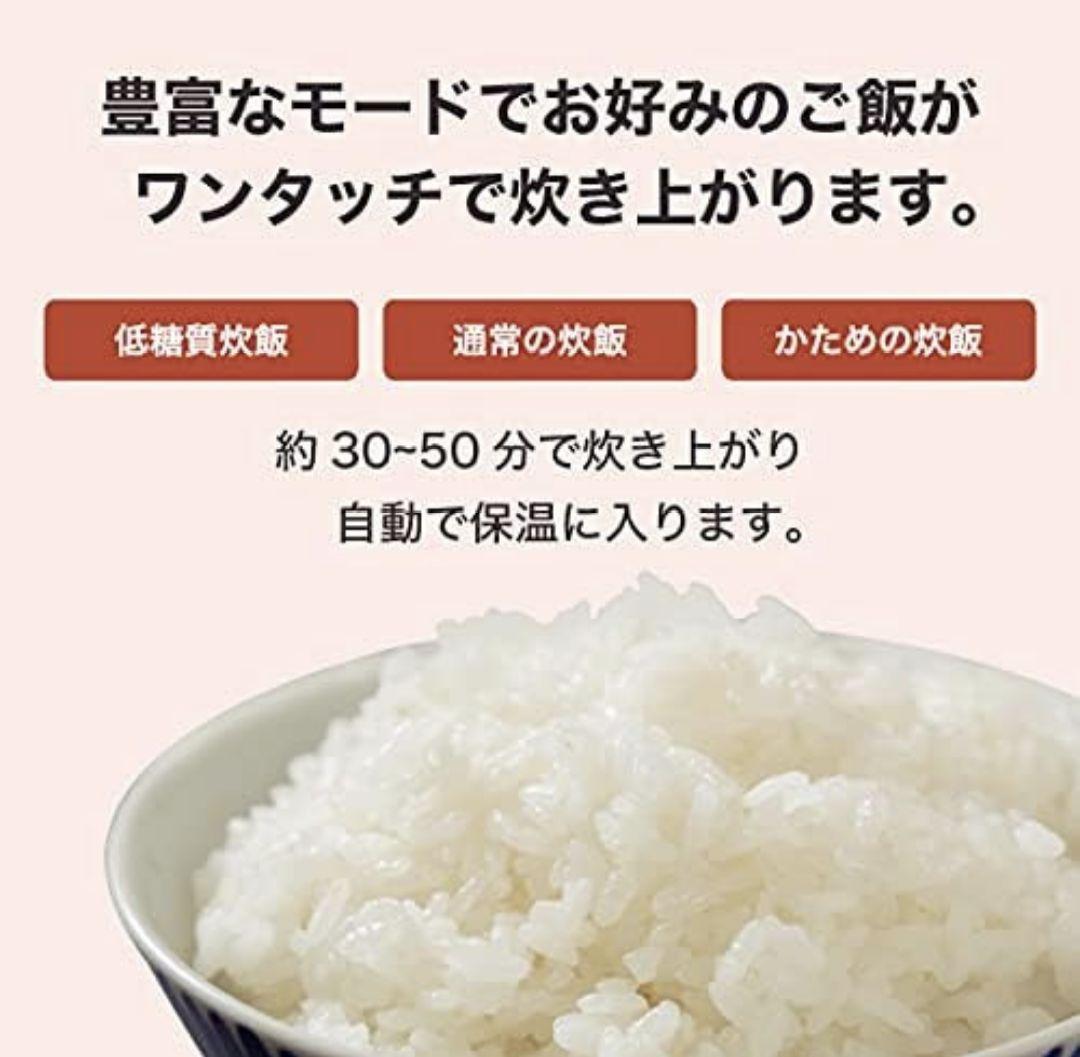 RedSpyce RS-E1826 糖質カット多機能炊飯器