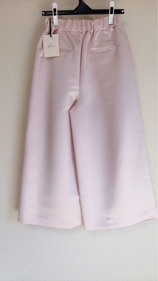 Heve 新品サテンフレアガウチョPT　36ピーチ
