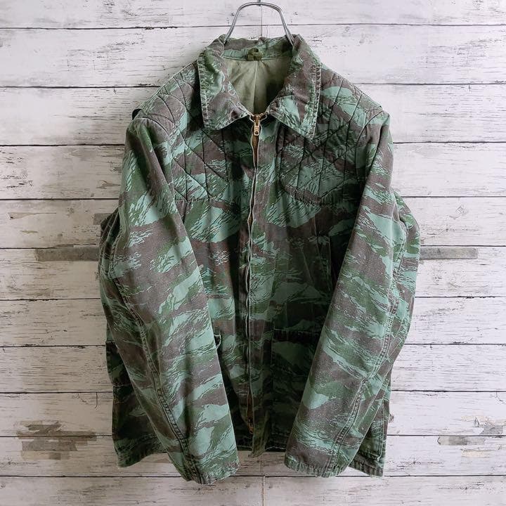 60'sユーロヴィンテージ【フランス製】メタル動物ボタン付ハンティングジャケット