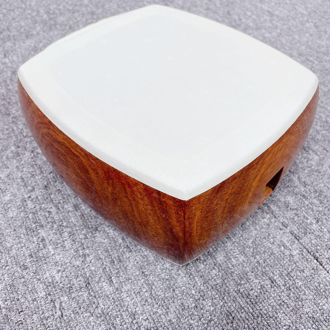 三味線 細棹 トチ入り紅木 一本溝 丸打胴 犬皮 和楽器