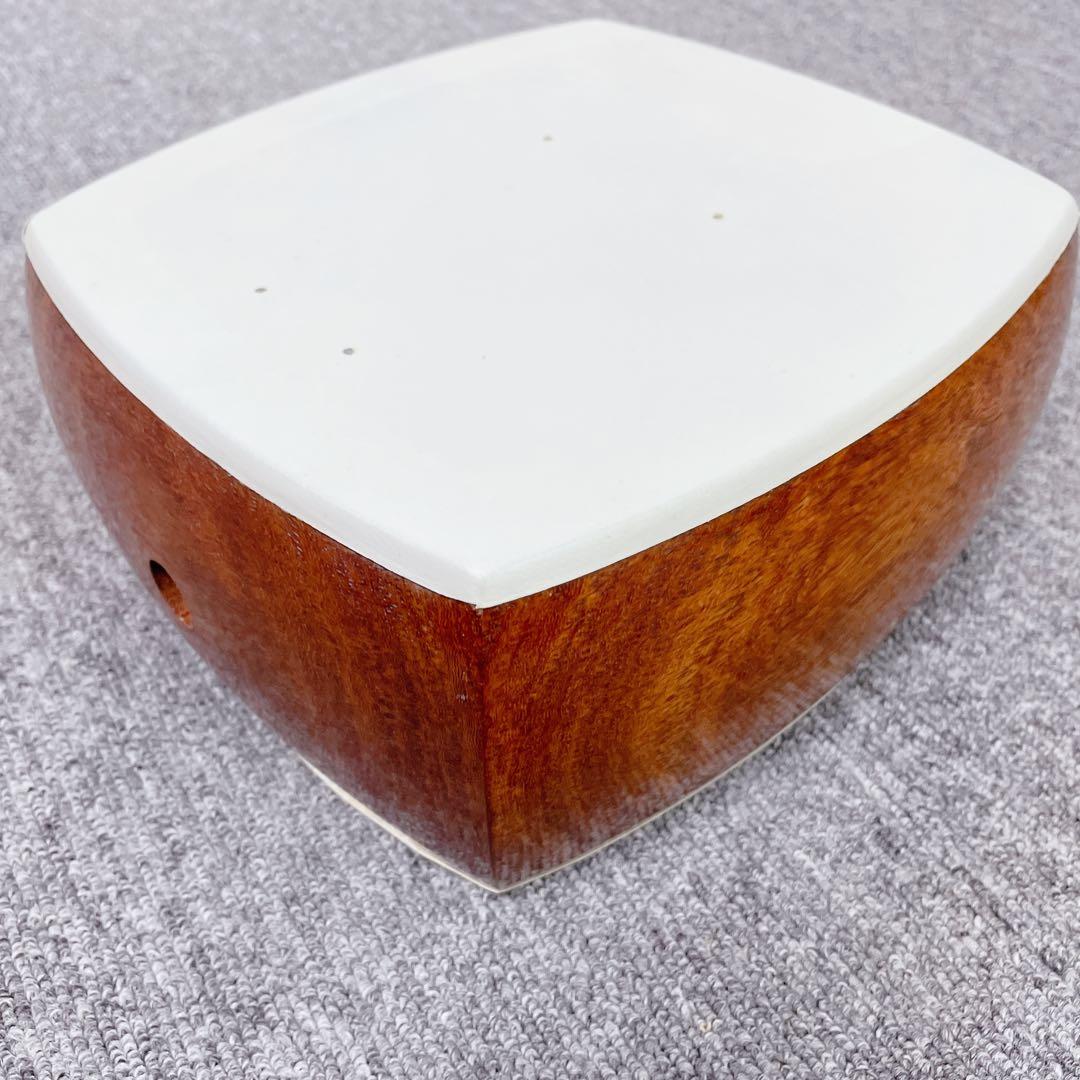 三味線 細棹 トチ入り紅木 一本溝 丸打胴 犬皮 和楽器