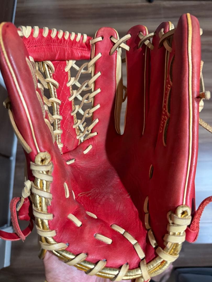 Rawlings 軟式グローブ レッド/ベージュ