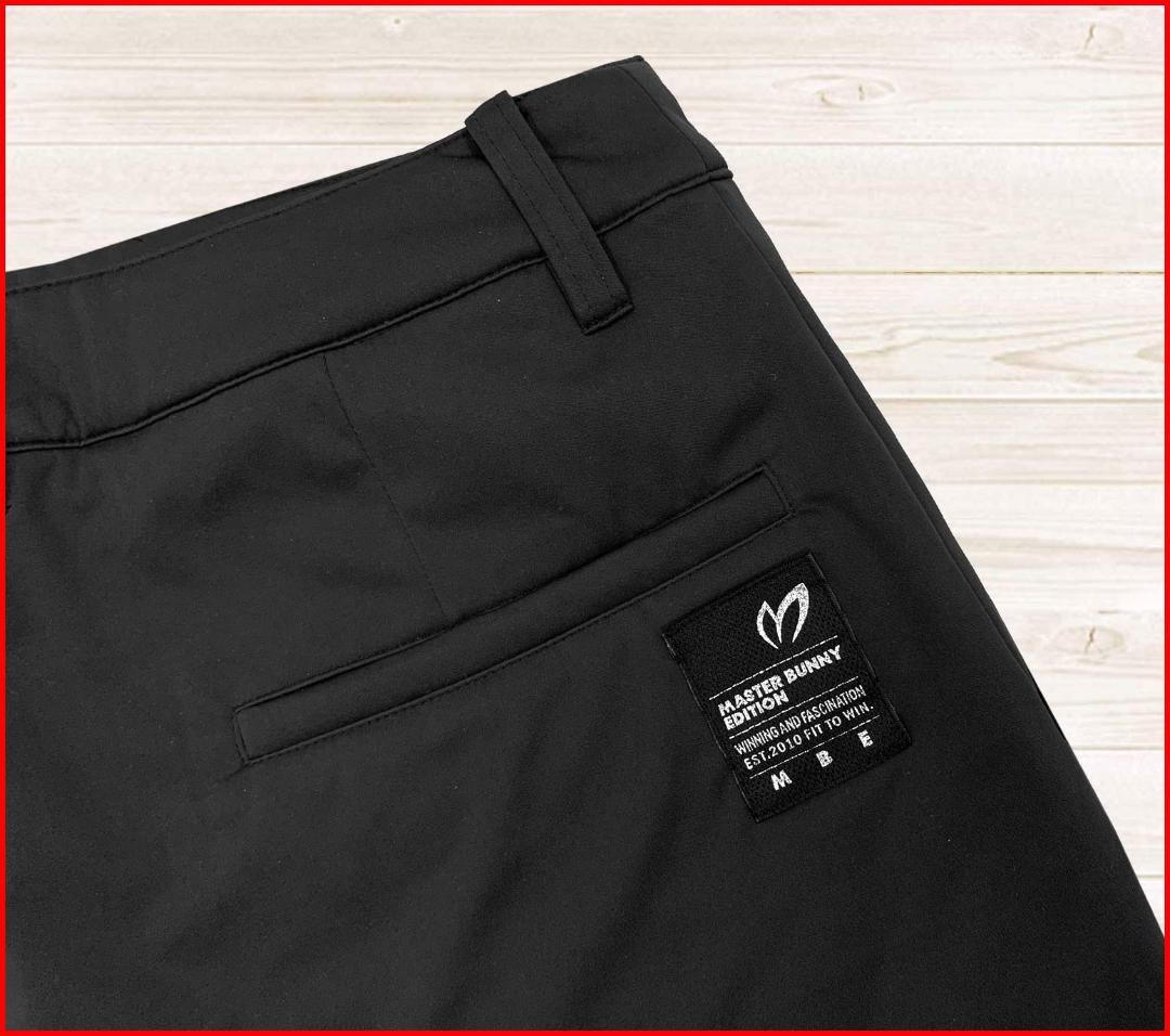 【新品】マスターバニーゴルフスカートトリコット撥水防風ストレッチ台形黒0S7号