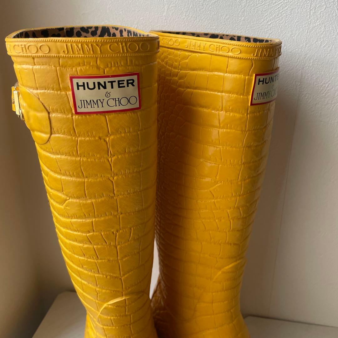 【日本未発売】HUNTER ハンター ジミーチュウ コラボ 長靴 レインシューズ