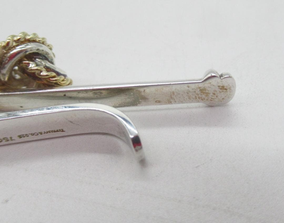 ティファニー　タイピン SV925 / 750 刻印有　中古品