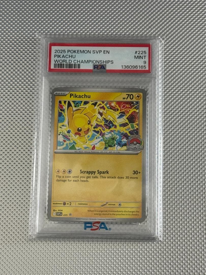 PSA9 ピカチュウ　アナハイム　げきとうスパーク　英語 WCS2025