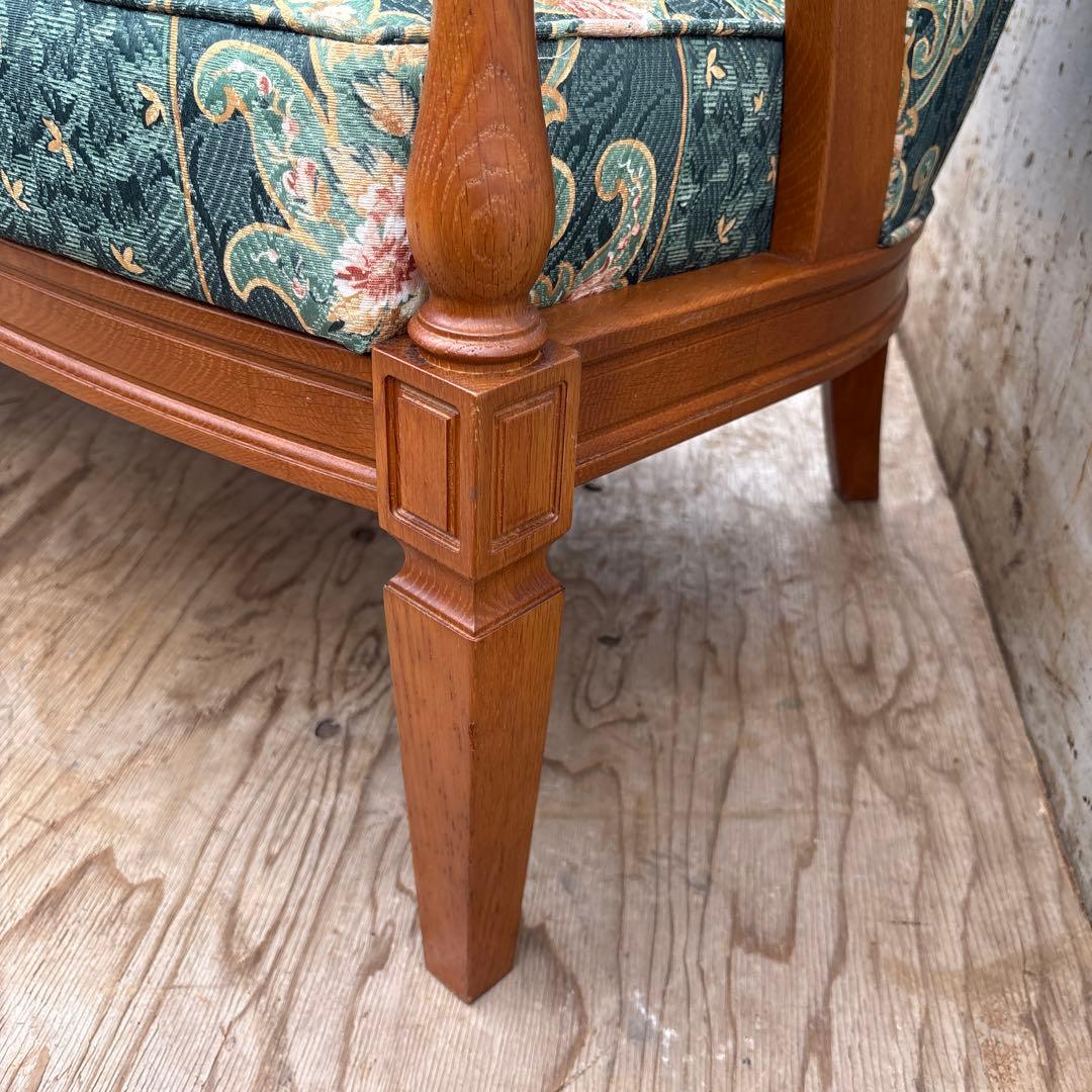 昭和レトロ　カリモク3人掛けソファ