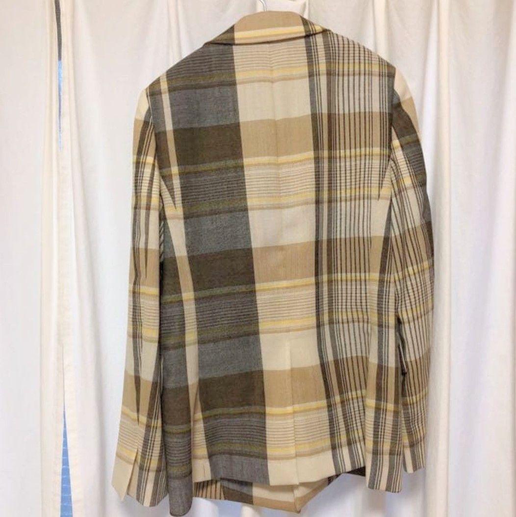 12/15までお値下げ！AURALEE 21SSウールメッシュチェックジャケット