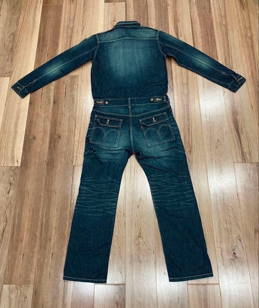 glamb インディゴブルー デニム　オールインワン新品タグ付き　サイズ2