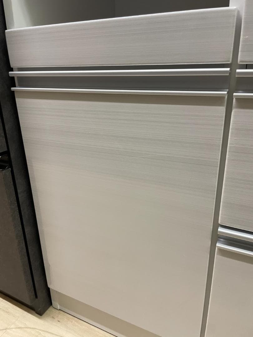 キッチンカウンター　幅120　サイドボード　ホワイト　ラック　食器棚　棚　引出