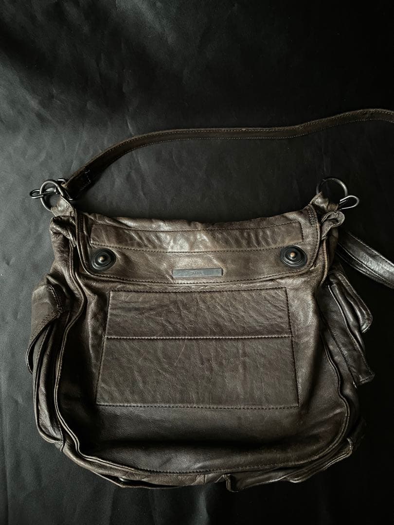 JULIUS ガスマスク　レザー　ショルダーバッグ/DEVOA/GUIDI