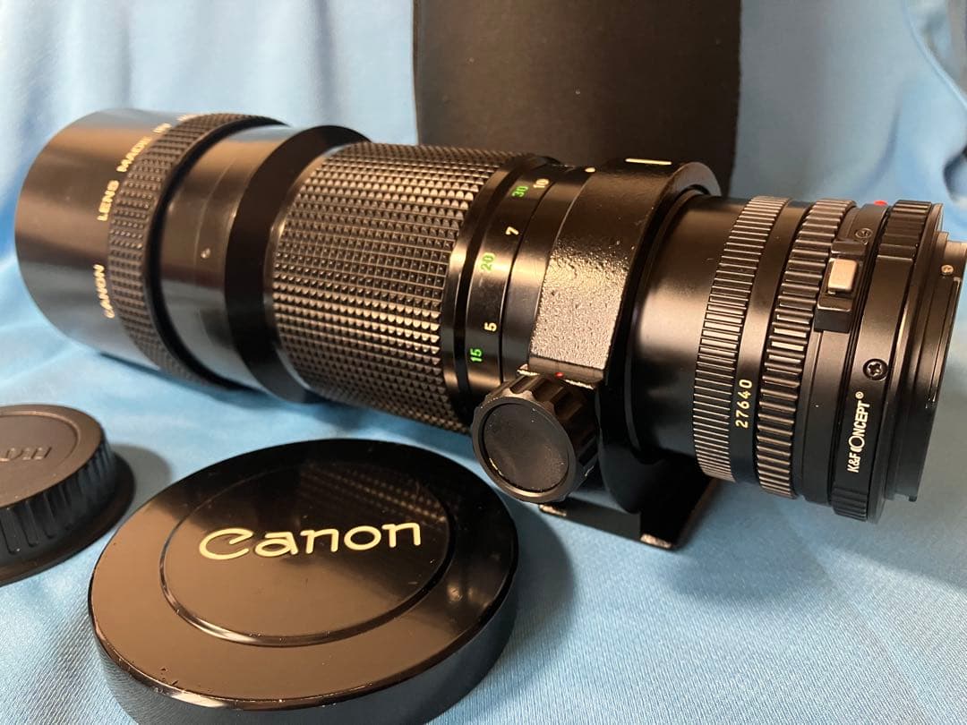 Canon FD300mm f/4 EOSアダプター付き