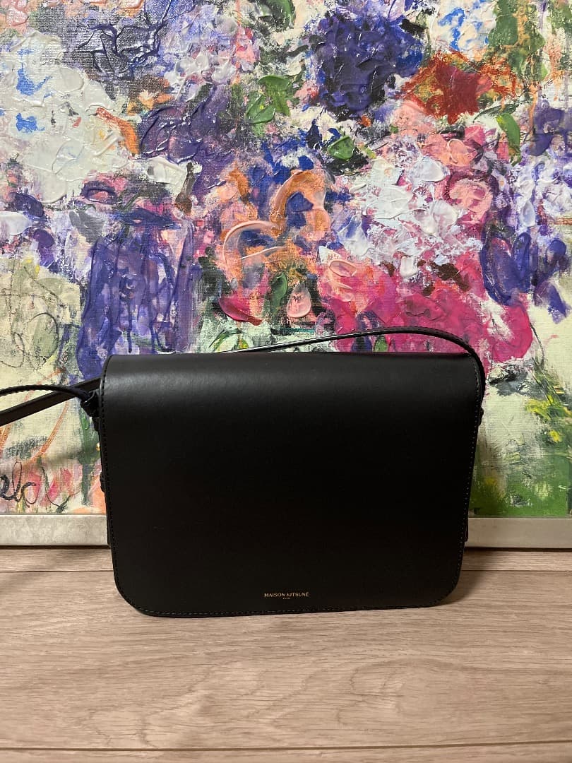 今期メゾンキツネ　EdieレザーショルダーLサイズ