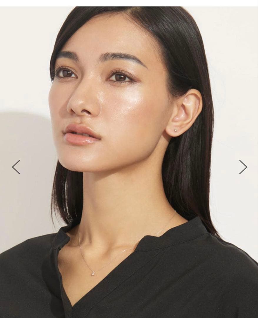 み*ー様 PT 天然ダイヤモンド 0.1ct 6本爪 プラチナネックレス