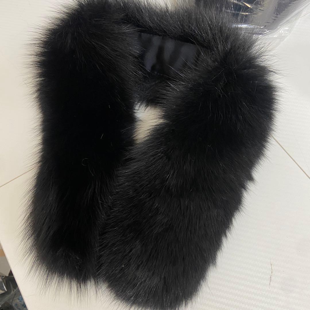 美品⭐️岐阜毛被　GIFUMOUHI リアルファーコート　ブラック