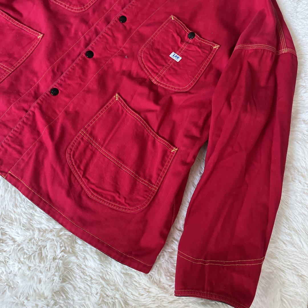 ChahChah×TENBOX×Lee/リバーシブルカバーオール/赤黒 10匣