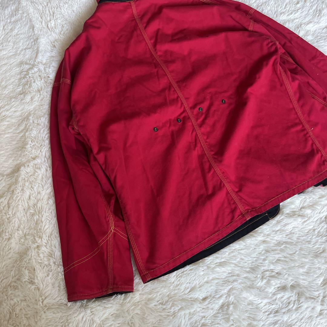 ChahChah×TENBOX×Lee/リバーシブルカバーオール/赤黒 10匣