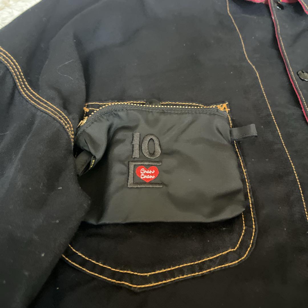 ChahChah×TENBOX×Lee/リバーシブルカバーオール/赤黒 10匣