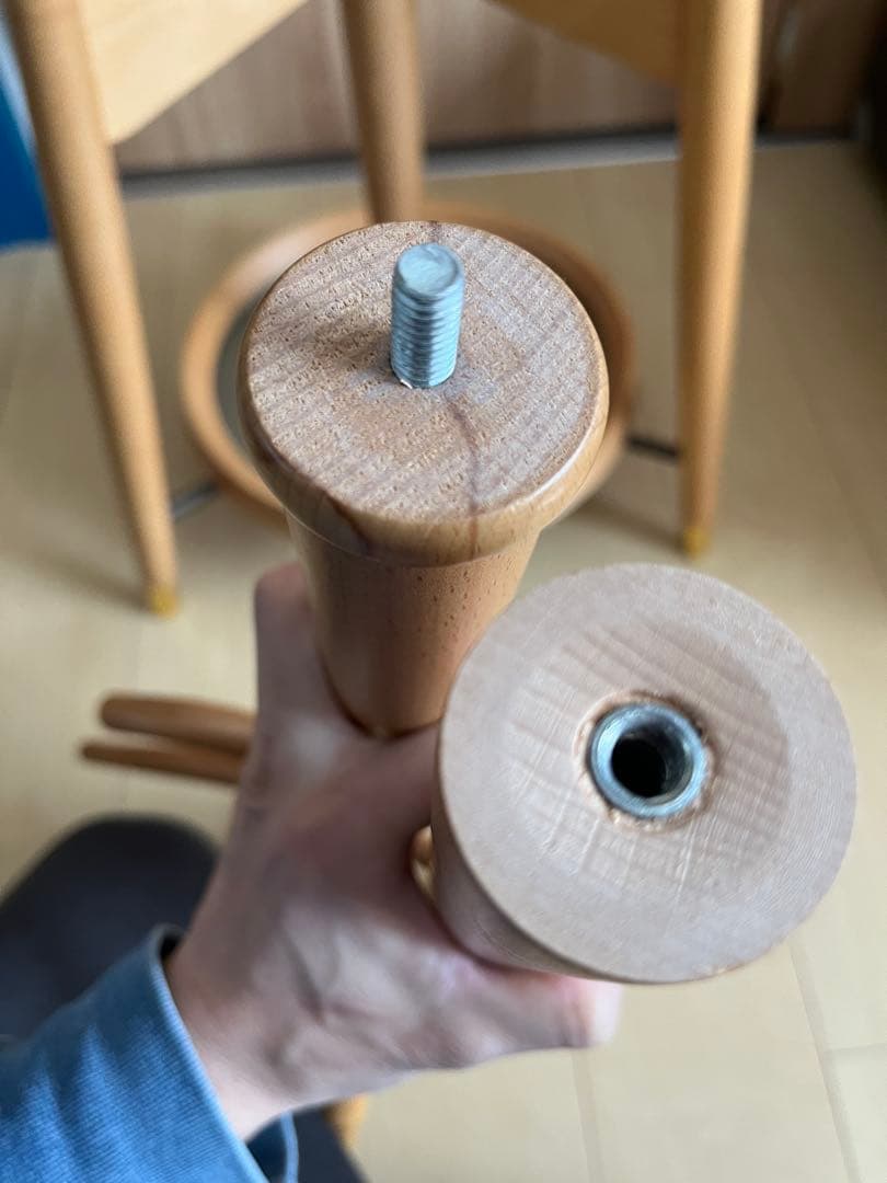 美品　秋田木工 ポールハンガー コートハンガー コート掛け