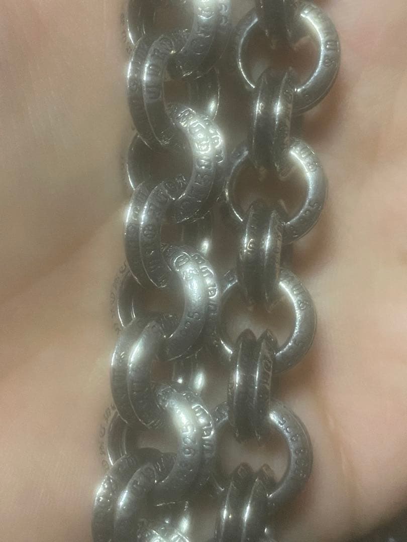 ダブルBリング　シルバー925 ウォレットチェーン　177g