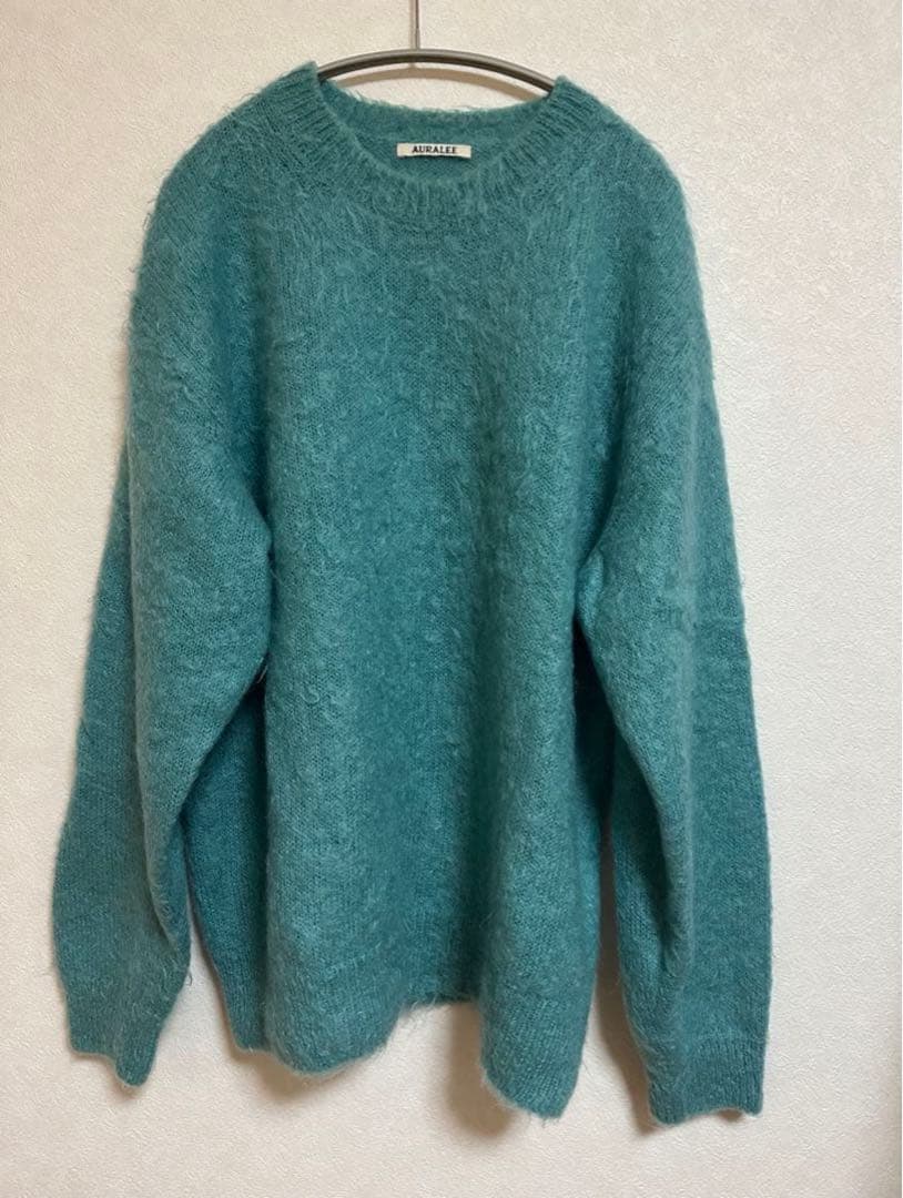 【AURALEE】BRUSHED SUPER KID MOHAIR KNIT